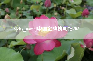 吴忠中国金牌榜明细2021