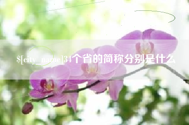 吴忠34个省的简称分别是什么
