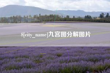 吴忠九宫图分解图片