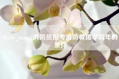 吴忠消防员报考消防救援学院年龄条件