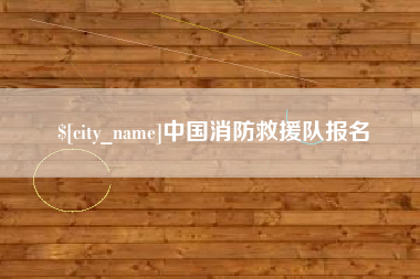 吴忠中国消防救援队报名