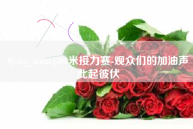 吴忠500米接力赛-观众们的加油声此起彼伏