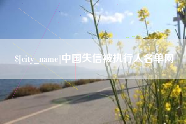 吴忠中国失信被执行人名单网