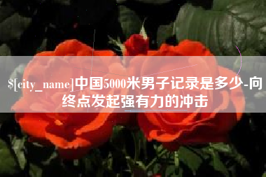 吴忠中国5000米男子记录是多少-向终点发起强有力的冲击
