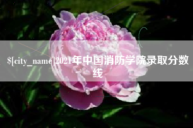 吴忠2021年中国消防学院录取分数线