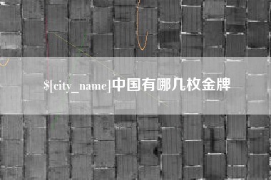 吴忠中国有哪几枚金牌