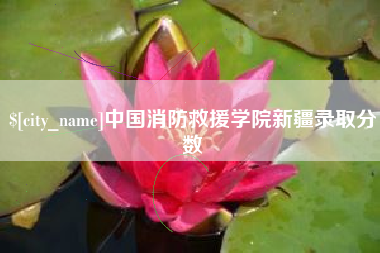 吴忠中国消防救援学院新疆录取分数