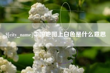 吴忠中国地图上白色是什么意思