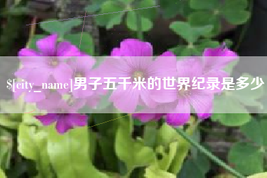 吴忠男子五千米的世界纪录是多少