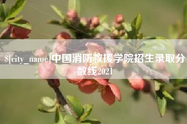 吴忠中国消防救援学院招生录取分数线2021