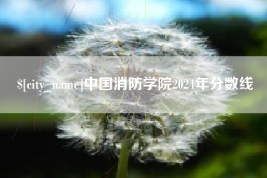 吴忠中国消防学院2024年分数线