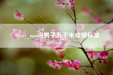 吴忠男子五千米成绩标准