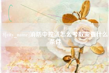 吴忠消防中控证怎么考取需要什么条件