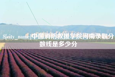 吴忠中国消防救援学院河南录取分数线是多少分