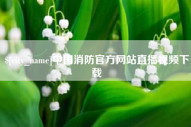 吴忠中国消防官方网站直播视频下载