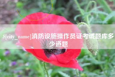 吴忠消防设施操作员证考试题库多少道题