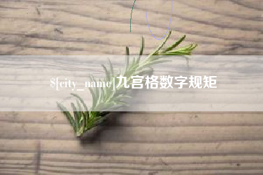 吴忠九宫格数字规矩