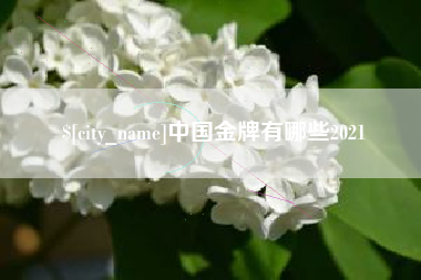 吴忠中国金牌有哪些2021